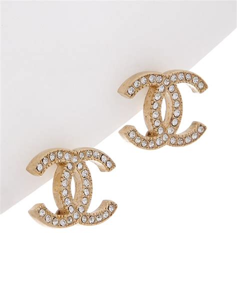 coco chanel earrings silver|Coco Chanel rose gold earrings.